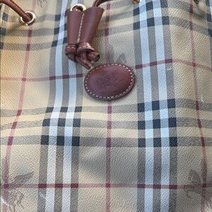 Chok Wang Beige and Brown Plaid Bag
